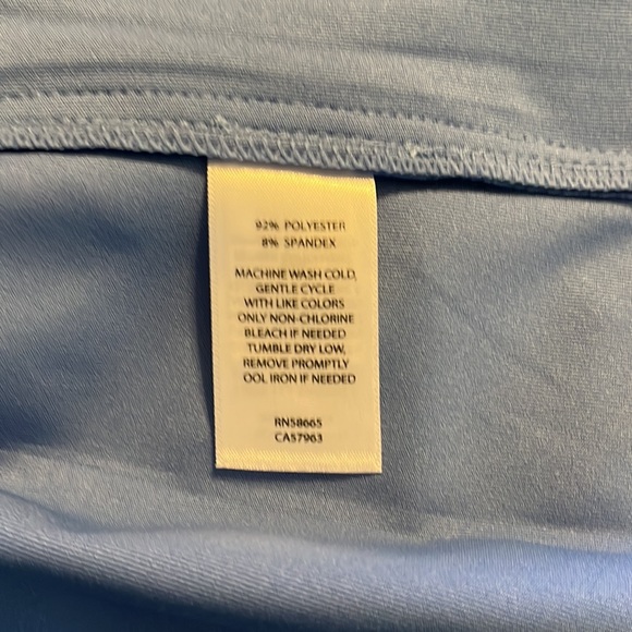 NWT Zella Mock-Neck Full-Zip Jacket, Blue Yonder | L (10/12) - Picture 12 of 14